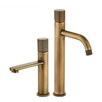 Antique Bronze Basin Faucets Bathroom Faucet Hot & Cold Brass Bathroom Sink Faucet Deck Mounted Lavotory Faucet Mixer Water Tap