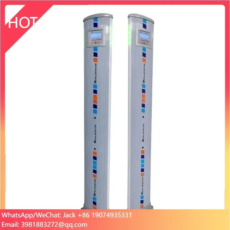 New Designed Portable Metal Detectors 5 Zone Portable Single Panel Security Walk Through Metal Detector Gate