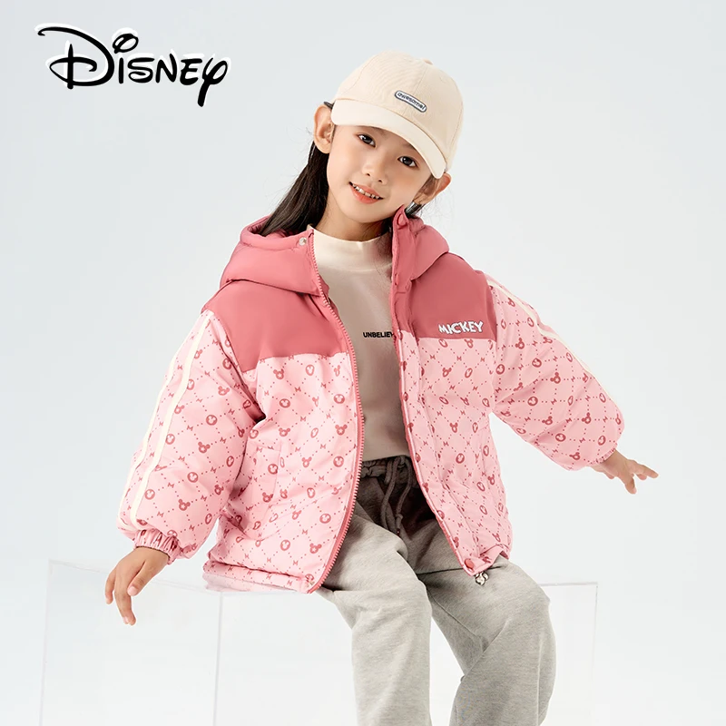 

Disney Kids Green Down Jacket, Thickened Short Puffer with White Duck Feather for Boys & Girls Winter Wear