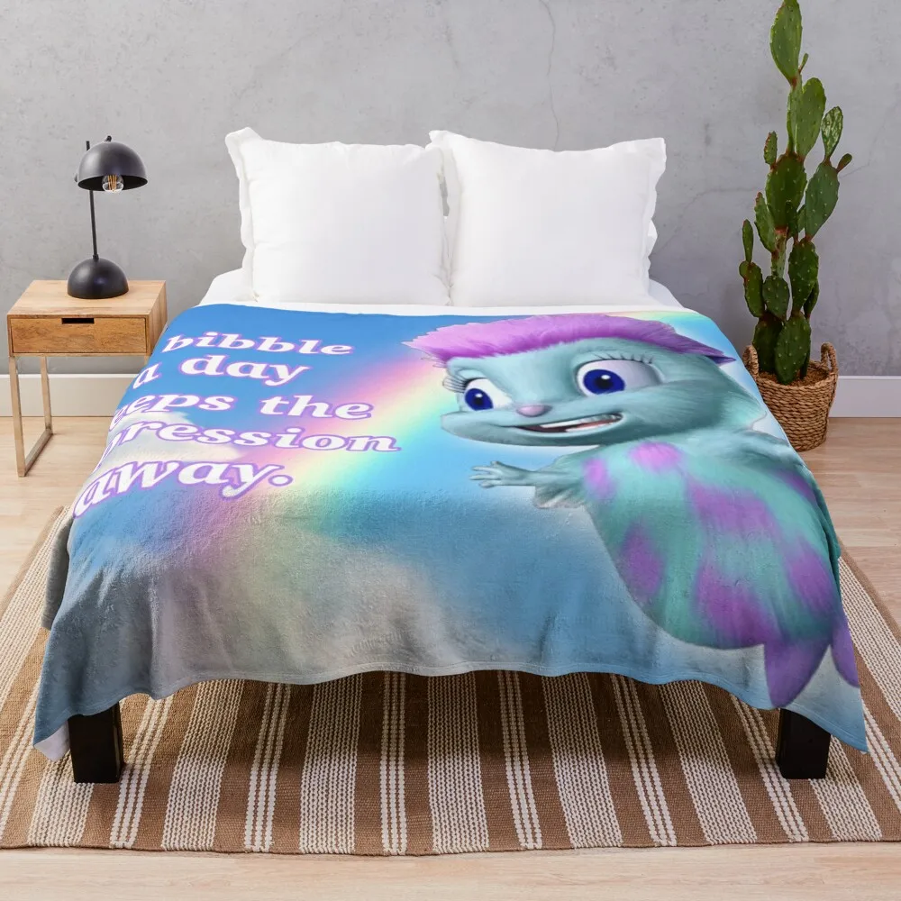 

Bibble Motto Throw Blanket Comforter Thermals For Travel Beach Blankets