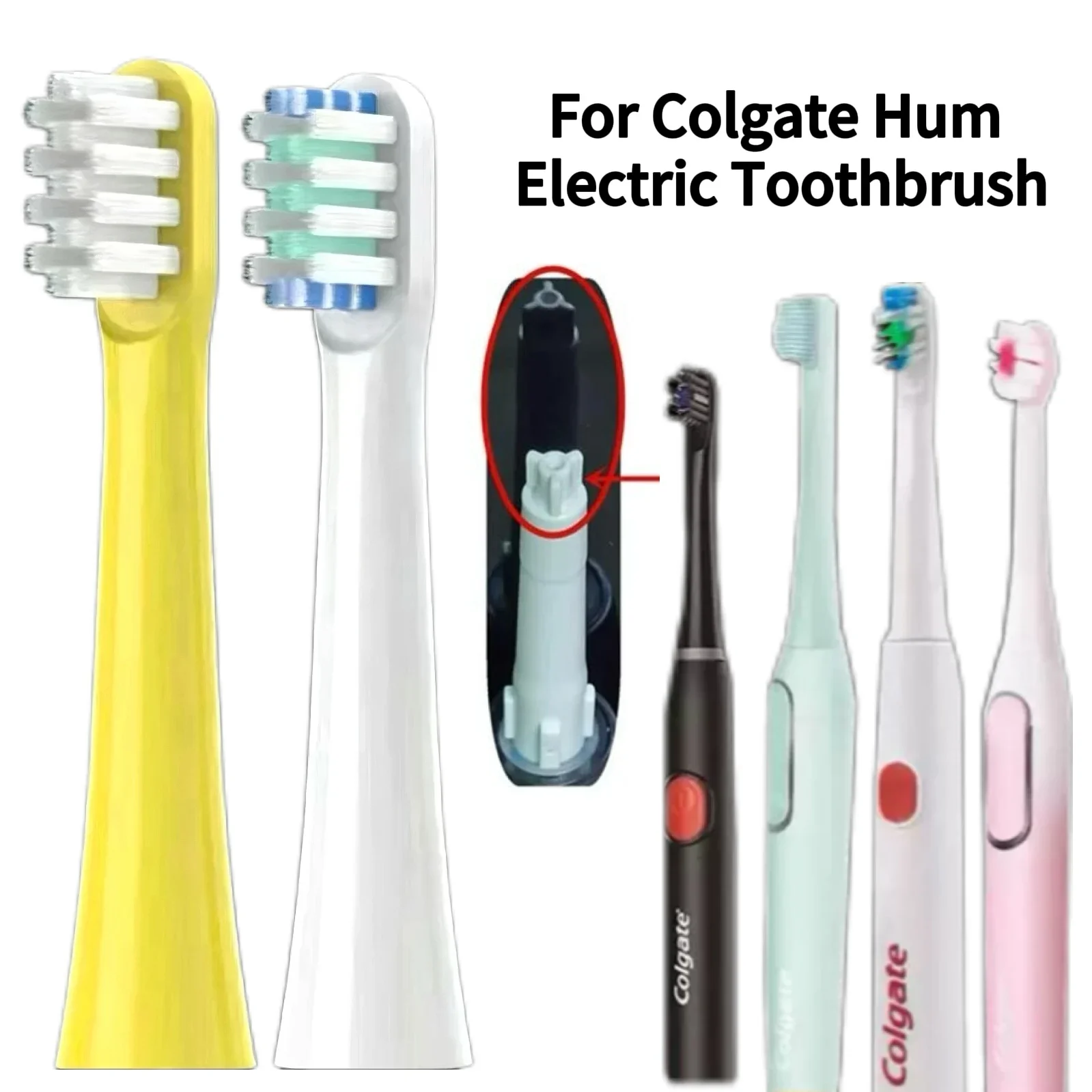 Cabezales de repuesto para cepillo de dientes Colgate 360/B150/250R/E2/350/Omron Hum, boquilla de cabezal de cepillo de dientes con batería inteligente conectada, 4/8/16 Uds.