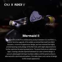 CVJ X R2E3 Mermaid 2 Earphone High Performance Dynamic Driver IEMs Interchangeable Cable in-Ear Headphone 0.78mm 2pin HIFI