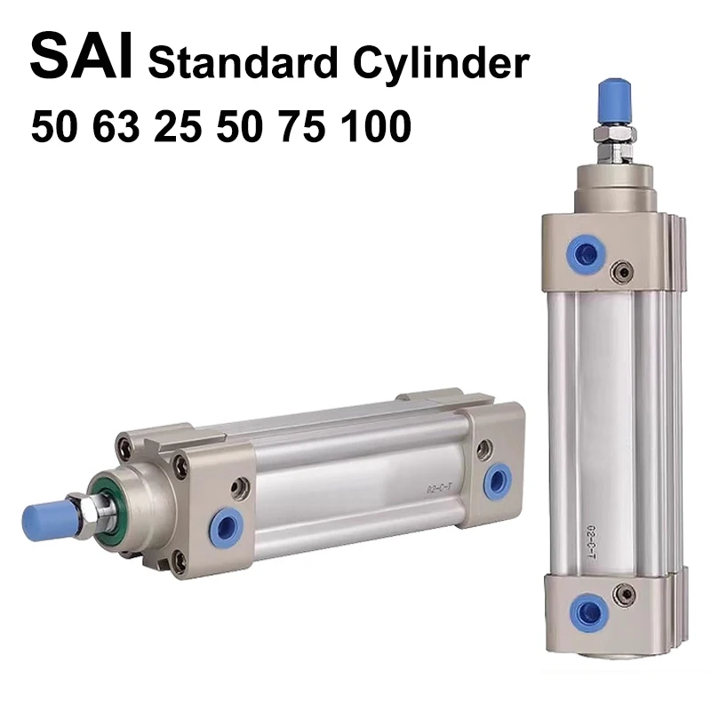 

Стандартный цилиндр Airtac, воздушный цилиндр SAI 50, 63, стандартный пневматический цилиндр двойного действия SAI50 SAI63-25, 50 75 100