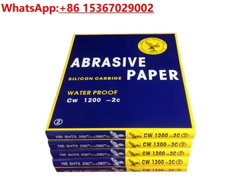 (100 sheets/pack 60 #/2000 #, water sandpaper mold polishing sand paper pieces Wenwan woodworking wall putty dry matte cloth