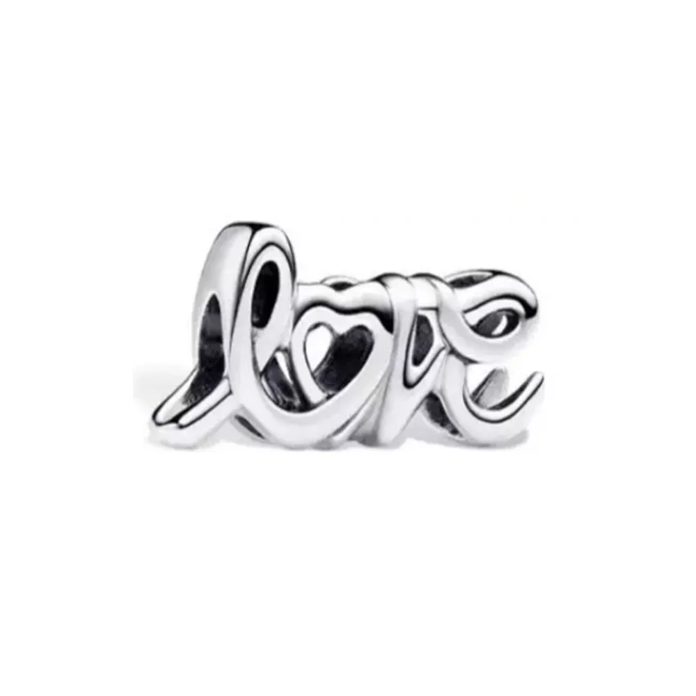 2024 New I Love Your Mother, sisters, Father, Family Charm Pendant, Fitted Original 925 Sterling Silver Bracelet DIY Accessories