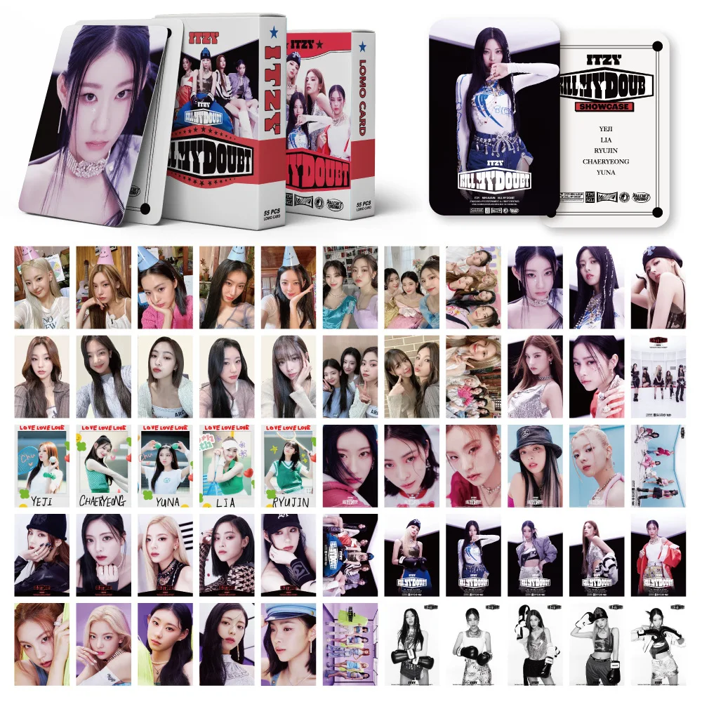 Imagem -02 - Coleção de Cartões Kill my Dubt hd Cartões Lomo Kill Photocards Yuna Yuna Card Yeji Lia Yujin Chaeryeong Presentes Novo Álbum 55 Peças por Conjunto