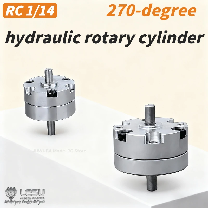 

LESU 270° Hydraulic Rotary Oil CyIinder 4Mpa High-Precision Cylinder For 1/14 RC Excavator Heavy Digger Truck Toy Upgrade Parts