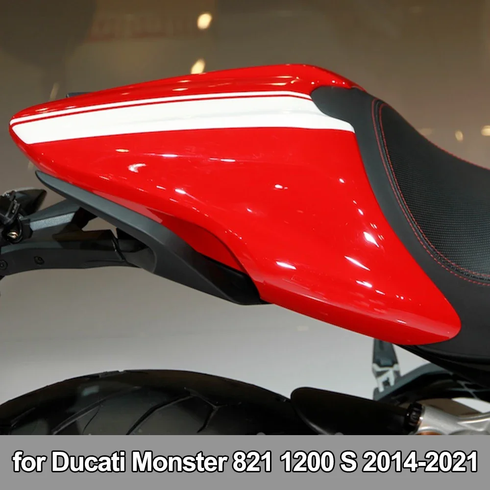 For Ducati Monster 821 Seat Cover Cowl Fairing Rear Passenger Pillion 1200 S 2014-17 2018 2019 2020 2021 Motorcycle Accessories