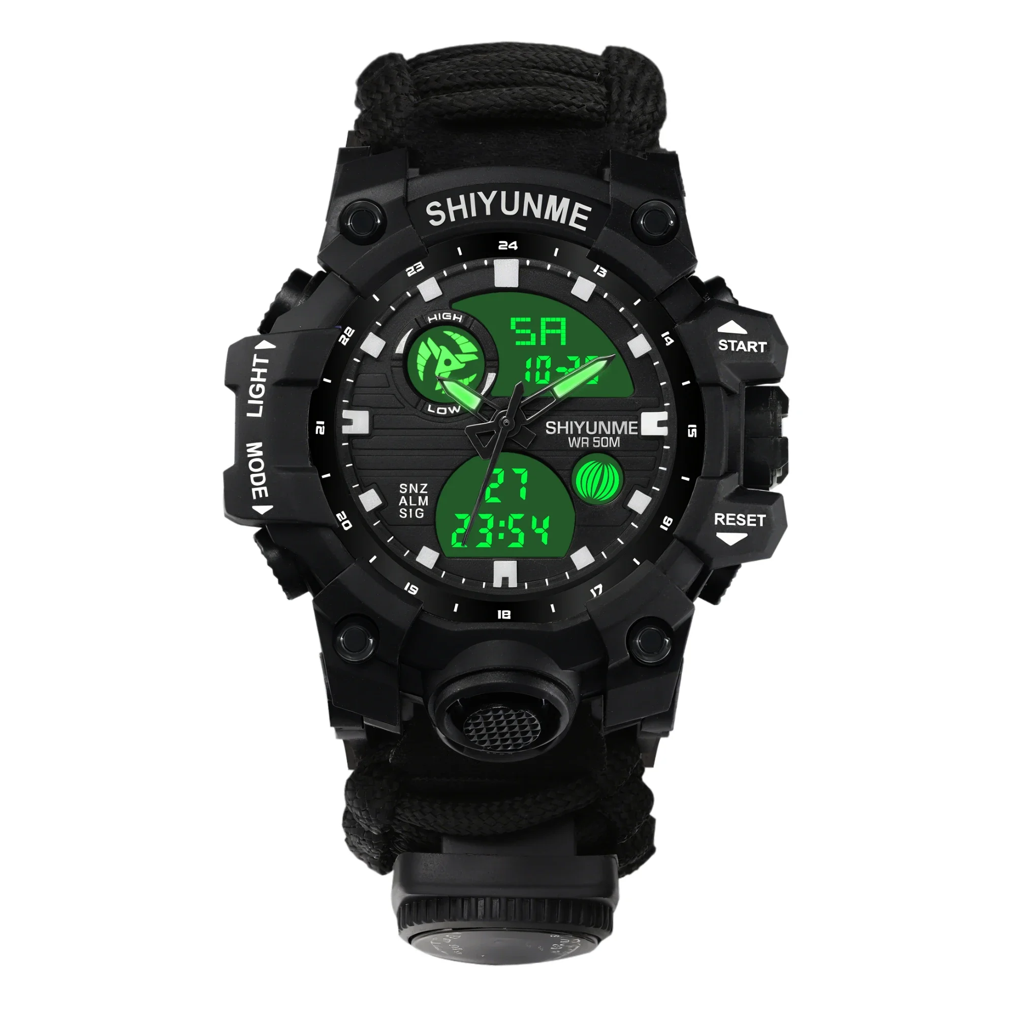 SHIYUNME G Style Military Men's Watch Waterproof Chronograph LED Electronic Compass Outdoor Sports Male Watch Relogios Masculino view 4