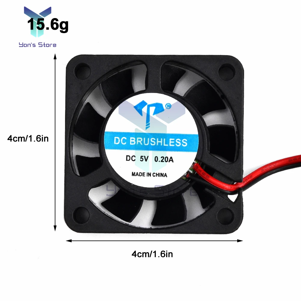 DC 5V 12V 24V 0.15A Cooling Quiet Fan Brushless 3D Printer Parts 2Pin For Extruder DC Cooler Blower Part Black Plastic Fans