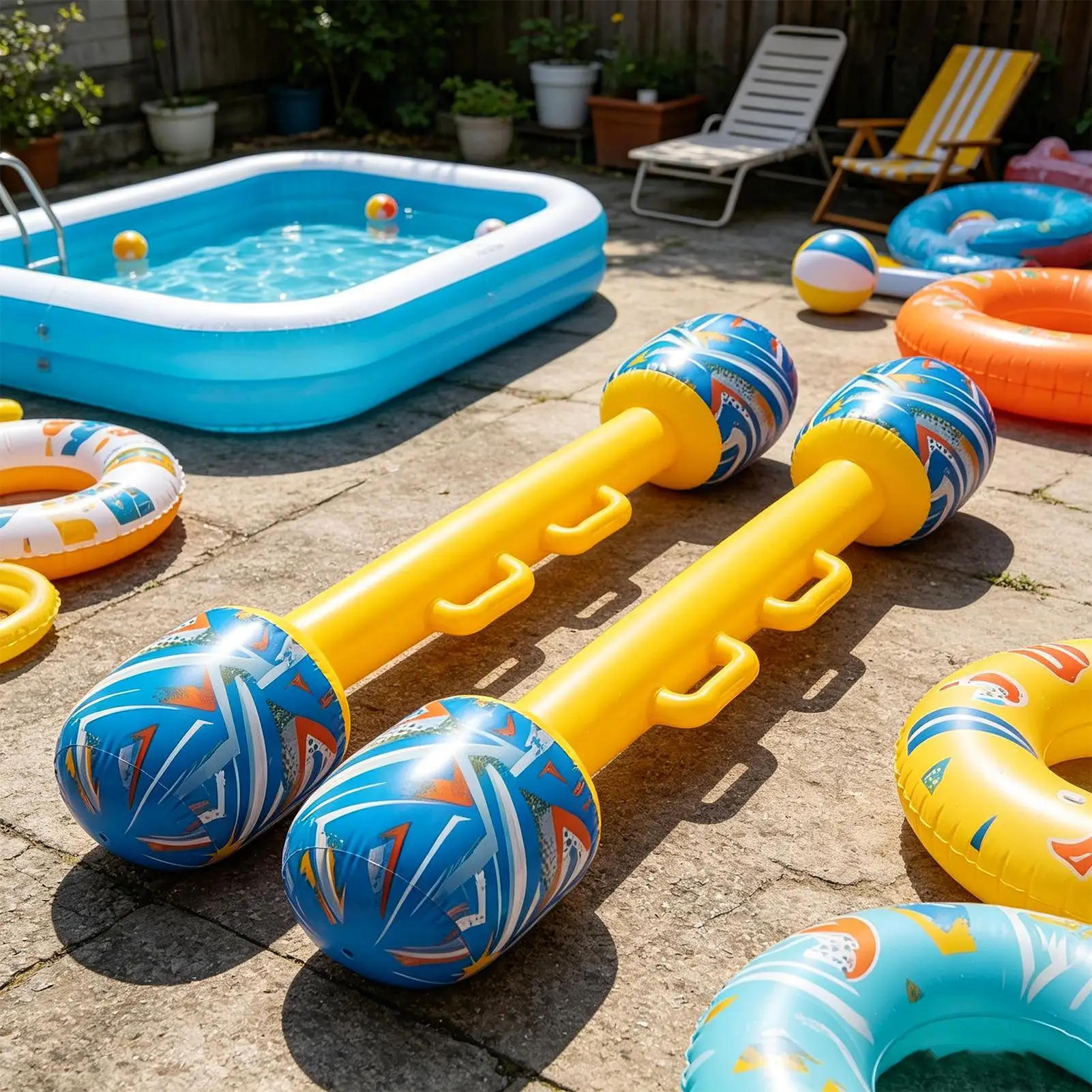 

Inflatable Gladiator Sticks 2 Pieces Outdoor Toys Inflatable Gladiator Game For Kids Teens Adults Party Holiday Birthday