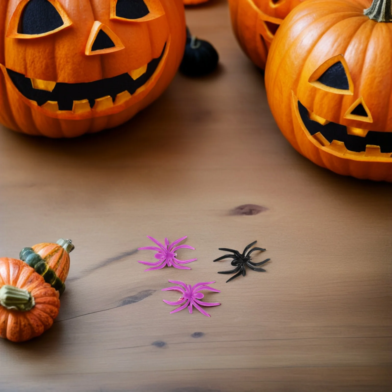 Anneaux d'halloween pour enfants, 120 pièces, bijoux araignée amusants, vêtements festifs légers, cadeaux, prix pour événements scolaires, maison hantée