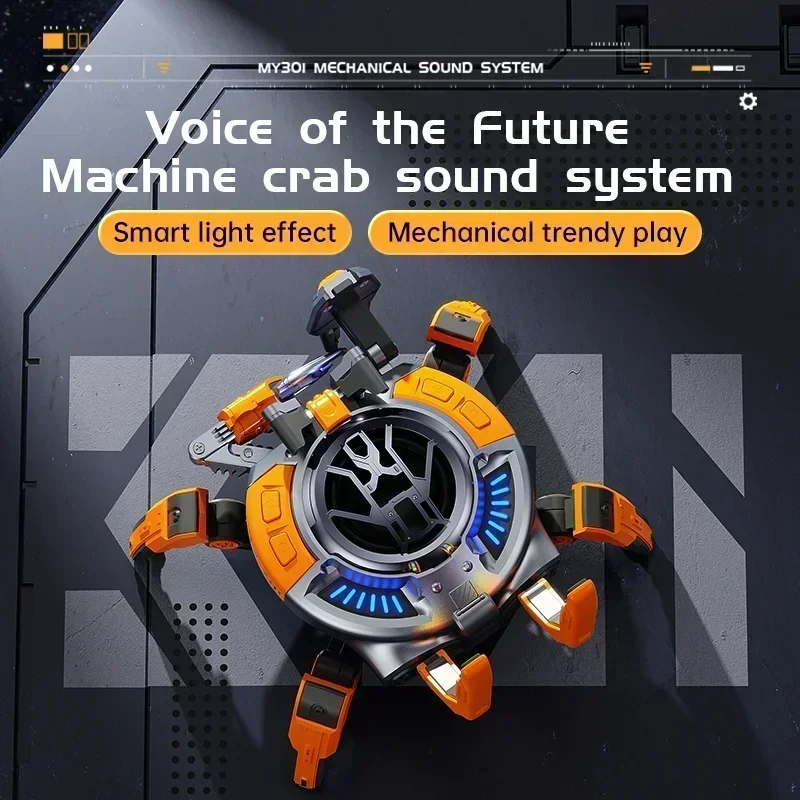 

handsome machine crab creative game decoration HIFI subwoofer sound mecha subwoofer Cool and wireless bluetooth speaker