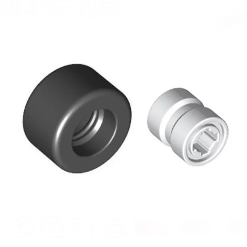 [46Pcs] 【50g】 30028 14.6x9mm Smooth Tire Interlocking Piece,standard Size Blocks, DIY MOC Creation Parts.