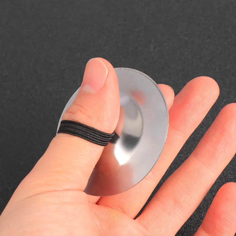 2 قطعة الصنج النحاس يسهل استخدام أدوات قرع صغيرة للأطفال الموسيقية الرقص الشرقي الدعائم أصابع الصنج #2