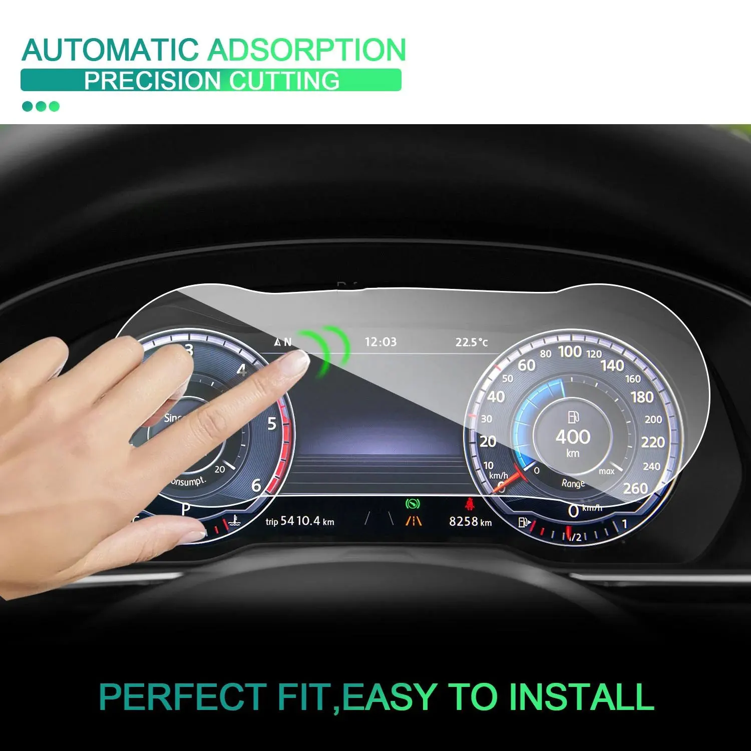 12.3 Inch Car Instrument Protective Film For Passat B8 2018 2019 2020 LCD screen Tempered glass protective film