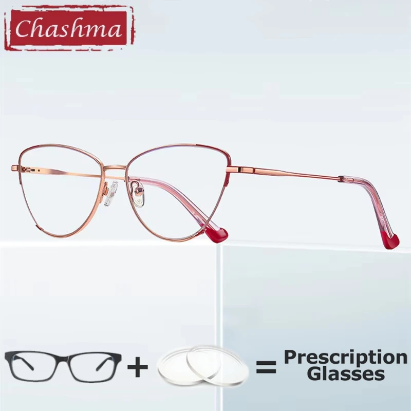 

Women Glasses Prescription Lenses Myopia Spring Hinge Computer Working Optical Recipe Reading Glasses Cat Eye Eyeglasses