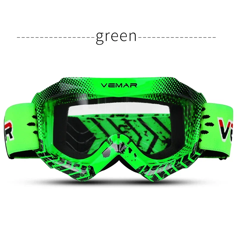 Kids VEMAR Hot Selling Colorful Glossy Children Motocross Motorcycle Motos Glasses Off-Road Bike Riding Cycling Child Goggles