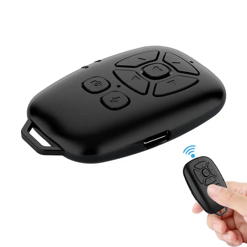 Wireless Remote For Phone Camera Bluetooths Mobile Phone Remote Button Clicker Page Turner Rechargeable Remote ForAndroid IOS