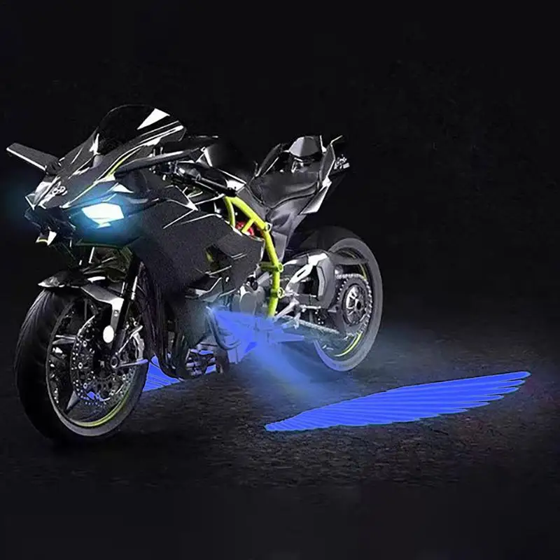 Motorcycle Wings Projector Light Decoration Ambient Lamps Angel Wings WaterproofMotorcycle Side Mount Motorcycle Indicators