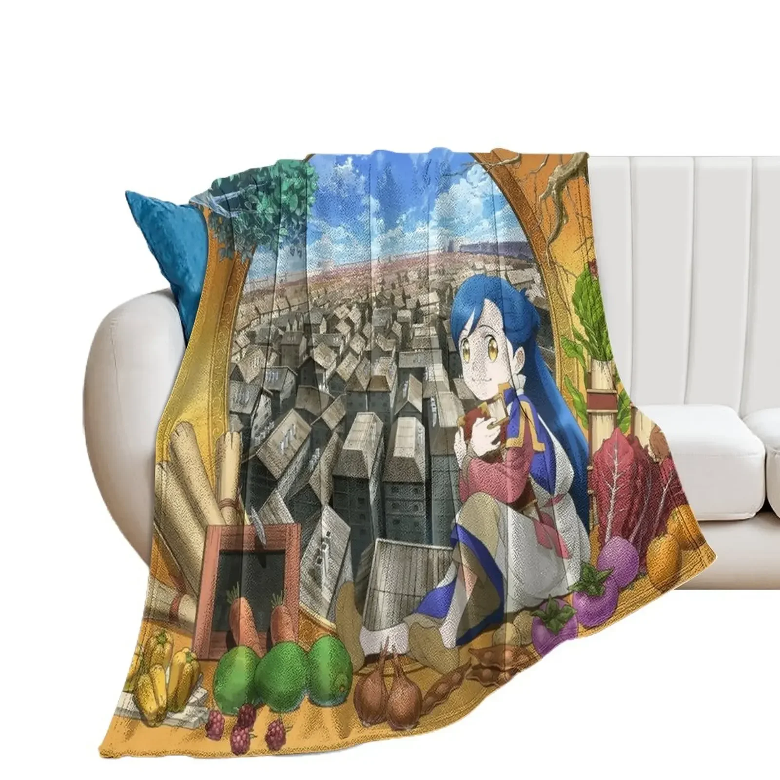 

Ascendance of a Bookworm 3 Throw Blanket Cute Hairys Sofa Throw Thermals For Travel Blankets