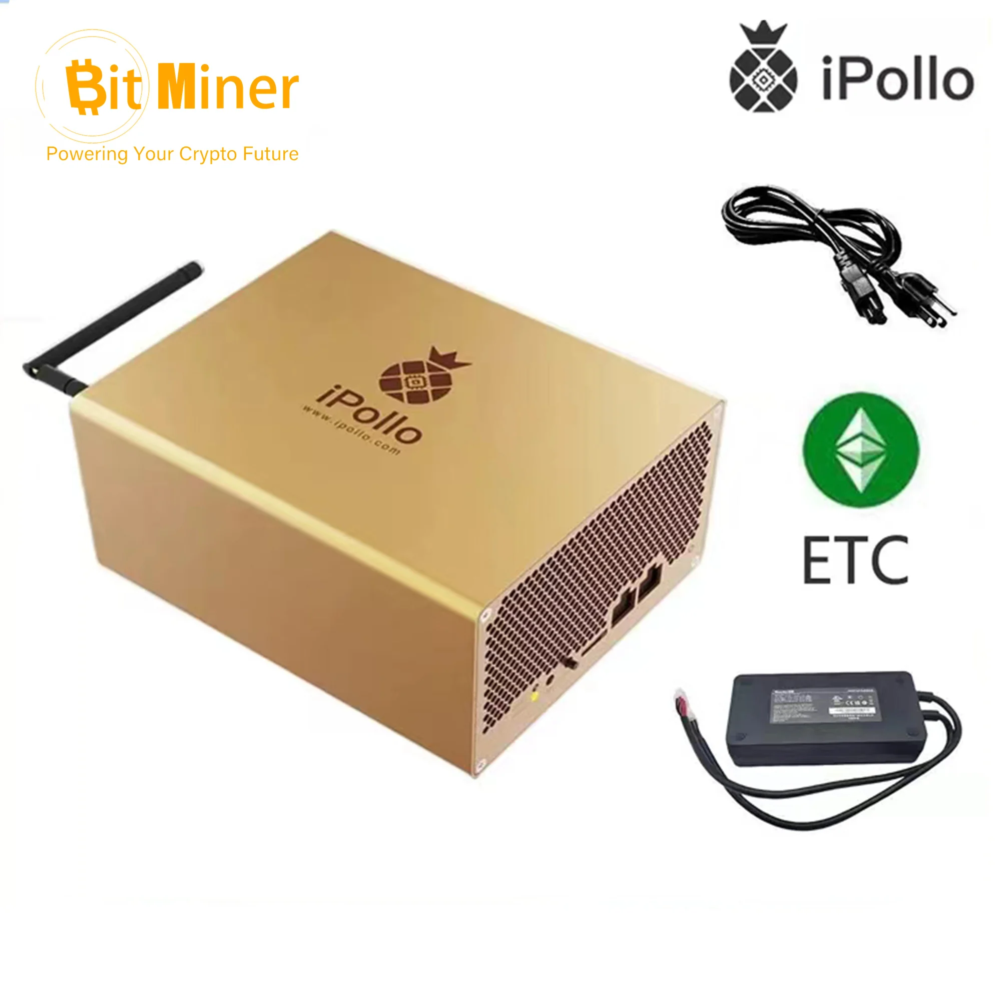 iPollo V1 Mini 320Mh/s 240W ETC Miner V1 mini 320M Digital Currency ETC,ZIL,ETP With PSU ETC ASIC Miner Good For Home Mining