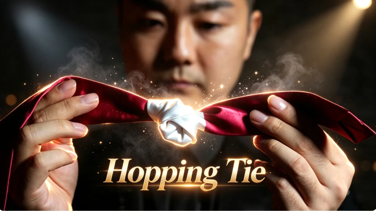 Hopping Tie - Versatile Tie Magic Routine Gimmicks Magic Tricks Professional Magician Comedy Classic Magia Stage Magic Prop
