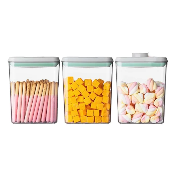 Injection Plastic Kitchen Storage Containers Stackable Airtight Food Storage Bins 10kg Capacity for Home Pantry Organizer Cereal