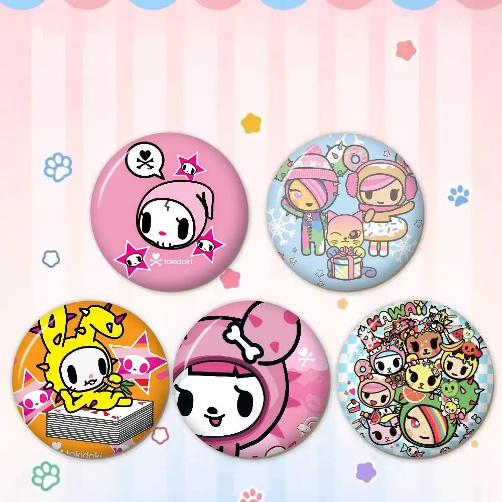 Japan Anime Tokidoki 58mm Handmade Brooch Cartoon Cosplay Badge on Backpack Jewelry Accessories Gifts