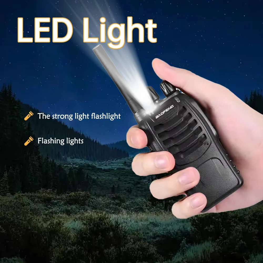 2/4/6 pièces Baofeng BF-88E portable sans fil longue portée talkie-walkie 446MHz 16CH UHF jambon Radio bidirectionnelle pour la chasse