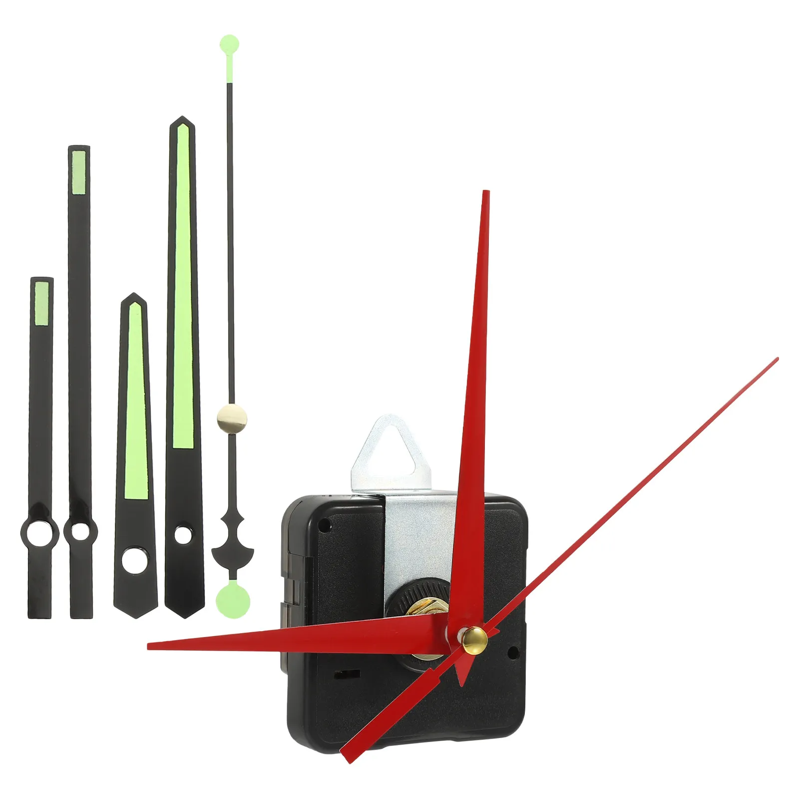 1Set Clock Works Replacement Kit Silent Quartz Movement Glow in The Dark Hands for DIY Clock Making Repair Home Decor Craft