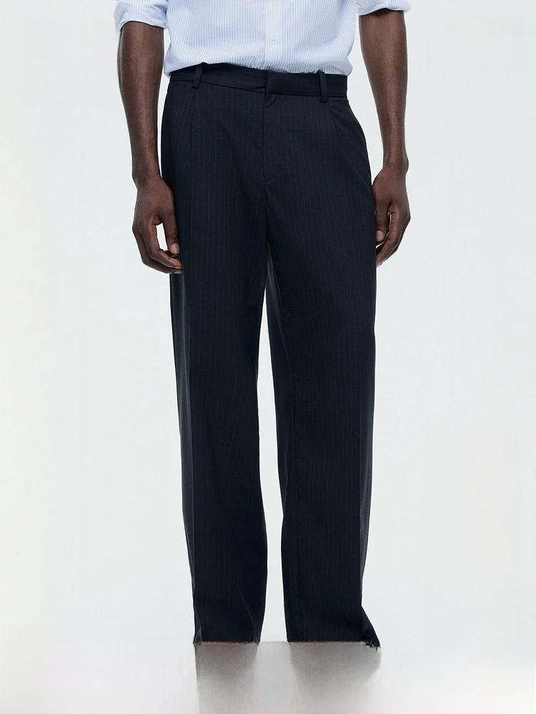 

H&M Men's Loose Fit Summer New Style Pants Casual Comfortable Polyester Blend Formal Business Casual Polyester Fiber