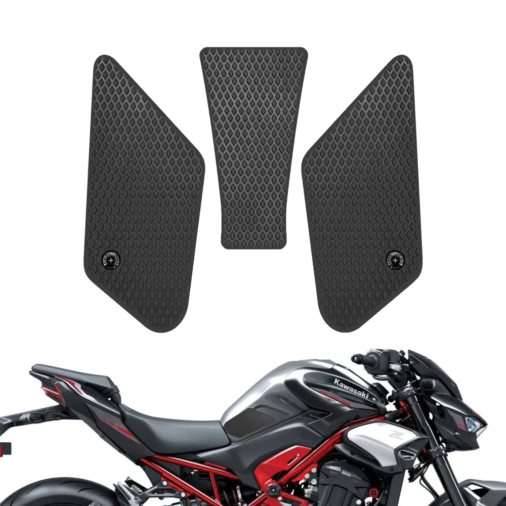 For Kawasaki Z900 2025-Current Motorcycle Tank Traction Pad Anti-Slip Sticker Gas Knee Grip for Enhanced Riding Experience