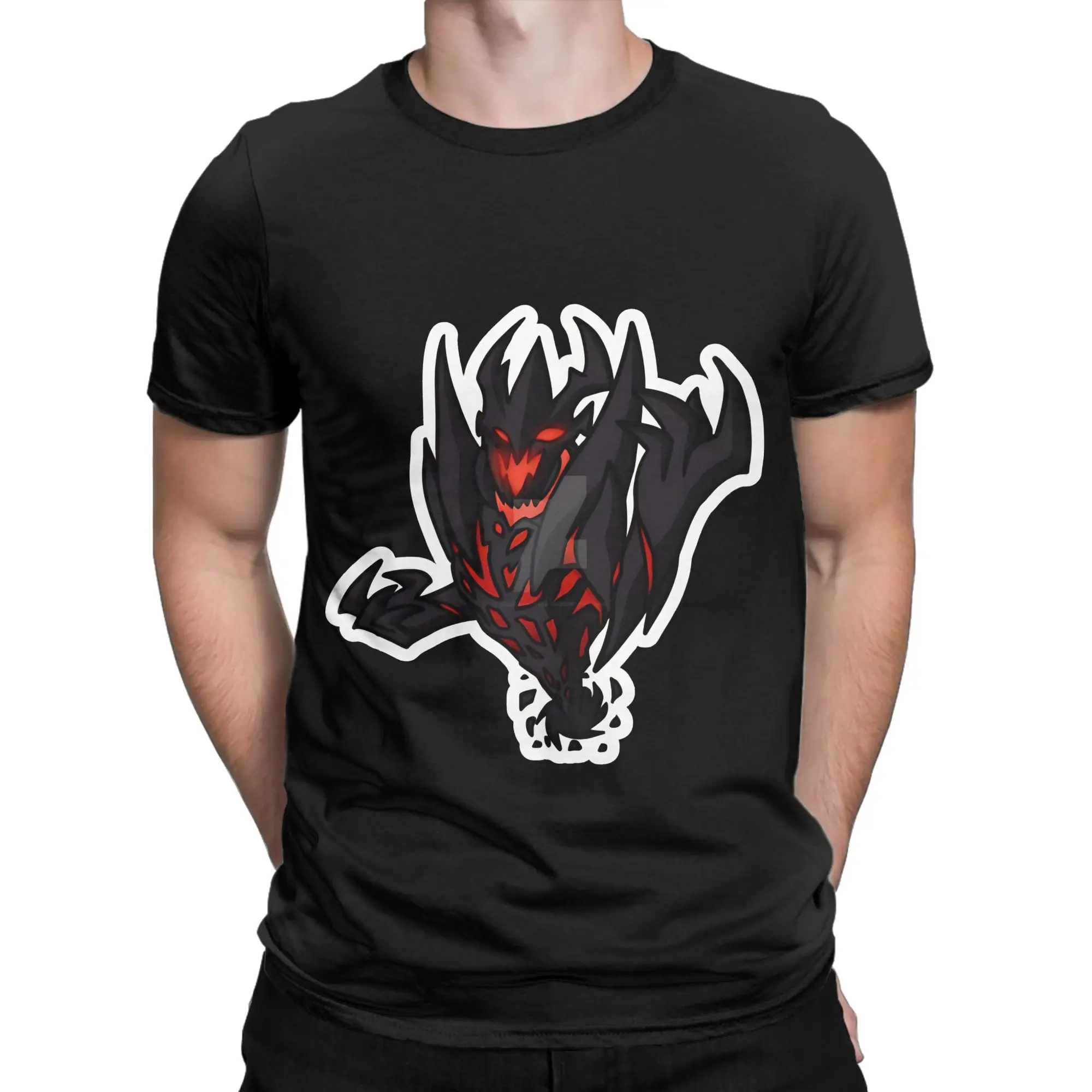 Shadow Fiend Classic poster Graphic Funny 100% Cotton T-Shirt Shadow Fiend Tees Tops For Men