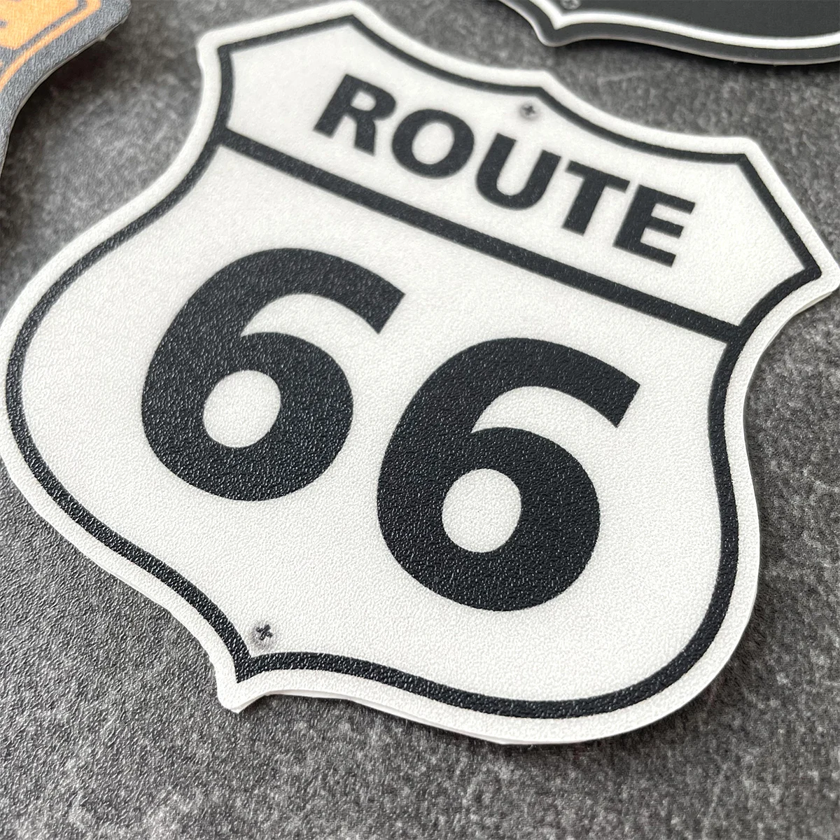 Route 66 Retro Moto Frosted Stickers Decor Motorcycle Head Body Windshield Decal Accessories for MT07 Z900 Voge 900 DSX R3