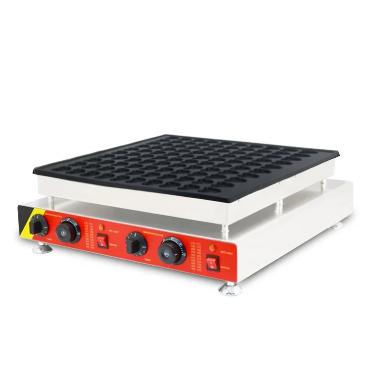 Elektryczne urządzenia do robienia poffertjesów i naleśników z 100 otworami, maszyny piekarnicze, grill do gofrów