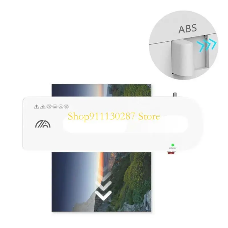 J1HC Mesin Laminator Yang Ditingkatkan Pemanasan Cepat Laminator Portabel Ringan Cocok untuk 2R 3R Rumah Kantor