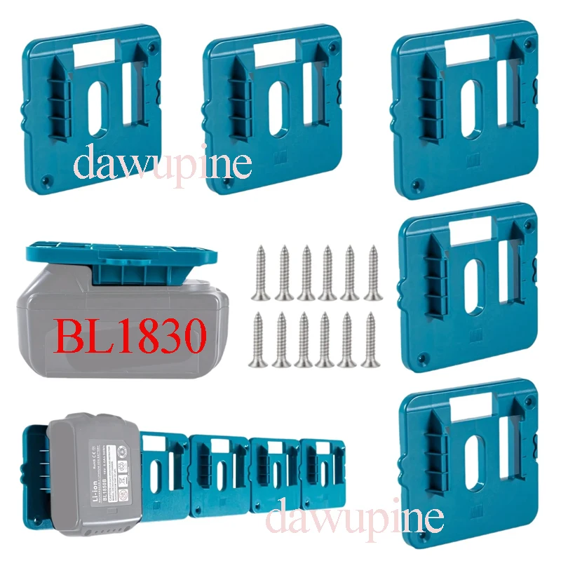

Li-ion Battery Holder Storage Fixed Bracket Installation Base Display Rack For Makita 18V For Milwaukee For M18 For Dewalt 20V
