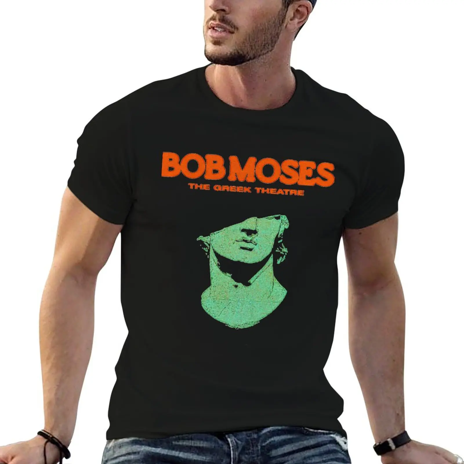 

bob moses greek T-Shirt printed t shirts for man men t shirt cotton 100% T-Shirt
