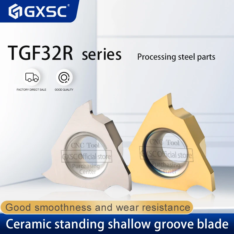 TGF32R050 100 200 220 300 High-Quality Grooving Coated Ceramics CNC Lathe Carbide Inserts Slotted Blades Card Spring Slot Knife