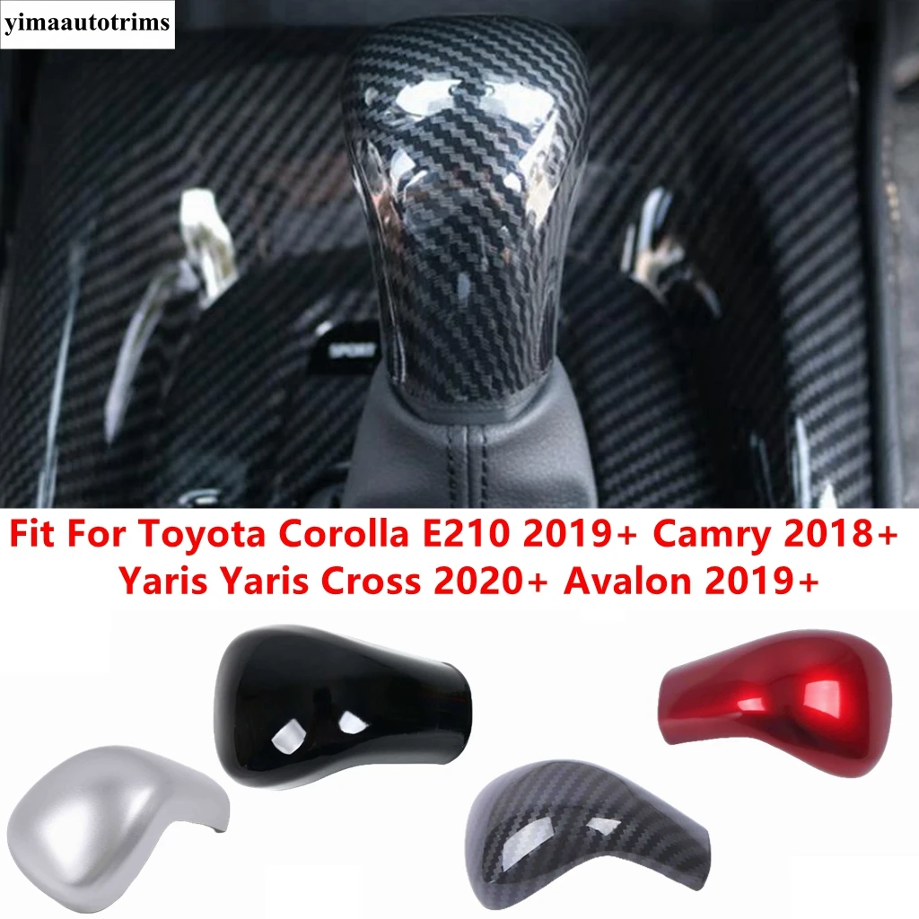 

Gear Head Shift Knob Sticker Cover Trim Interior For Toyota Corolla E210 2019+ Camry 2018+ Yaris Yaris Cross 2020+ Avalon 2019+