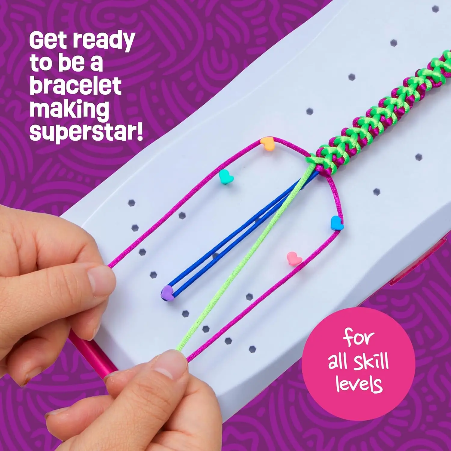 Friendship Bracelet Making Kit for Girls Crafts for Girls String Bracelet Maker Craft Gifts for 6-12 Year Old Birthday Gift Idea