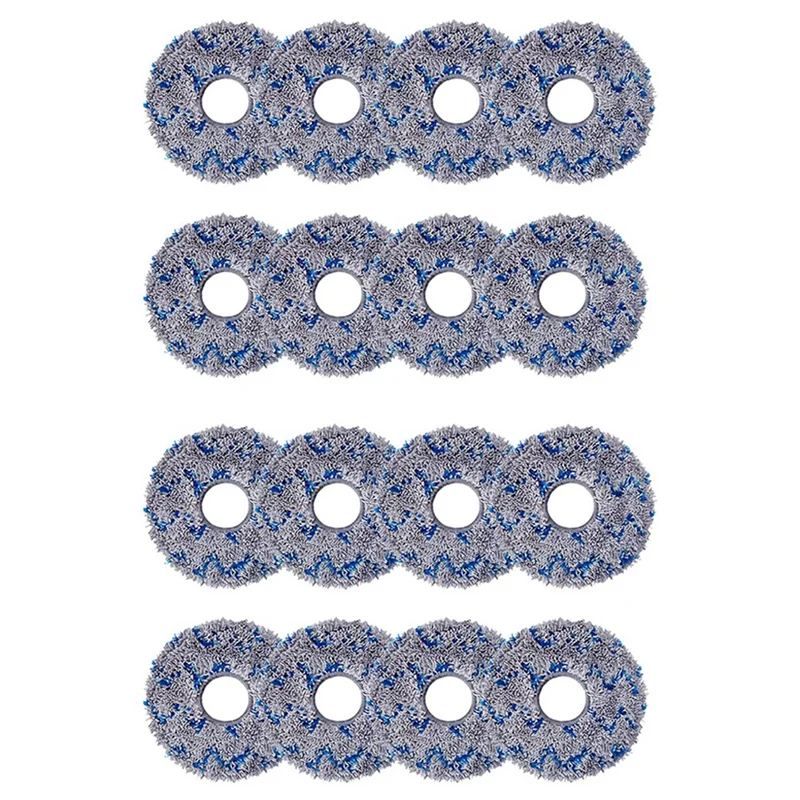 ABZA-16X بديل لـ Ecovacs T10 TURBO / Deebot X1 / OMNI / X1 TURBO مكنسة كهربائية ممسحة قماش قابلة للغسل أجزاء وسادات الممسحة