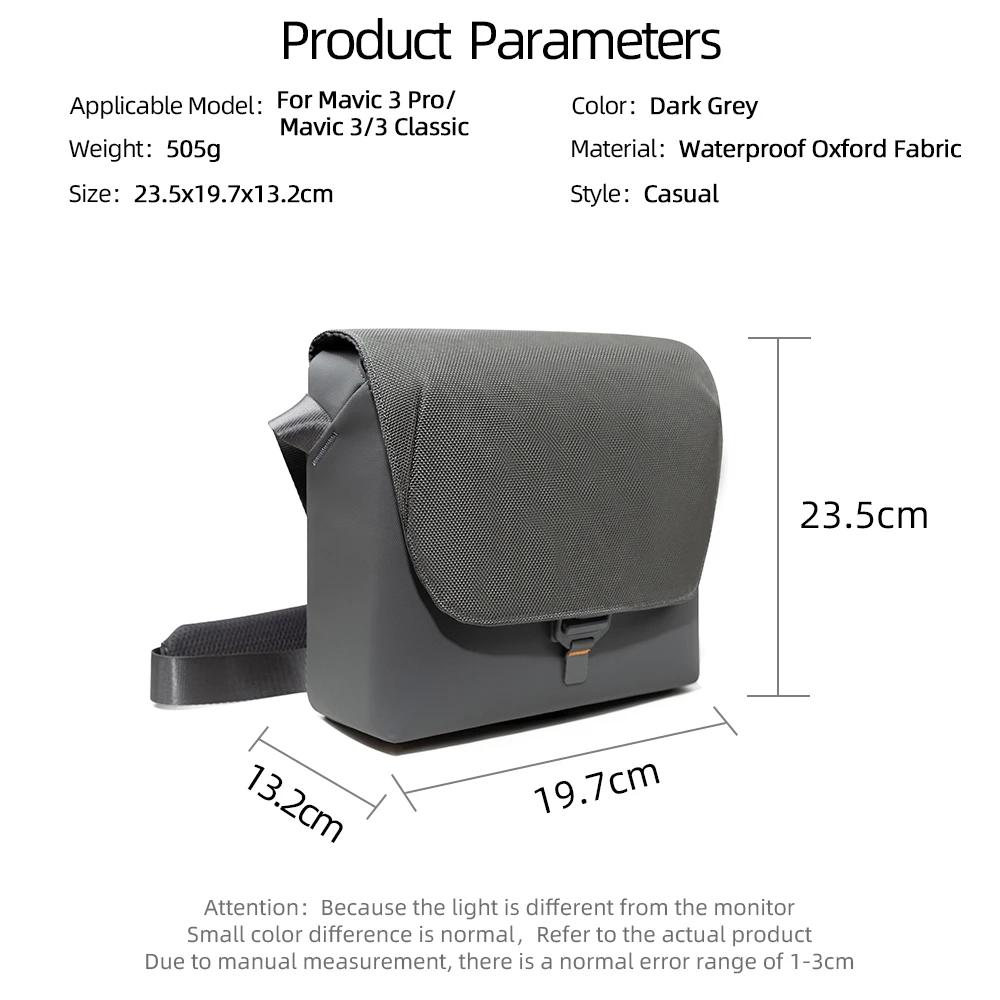 For DJI AIR 3 Storage Bag drone For DJI AIR 3 Grey shoulder bag For DJI Mavic 3 Pro/ Mavic 3/3 Classic case