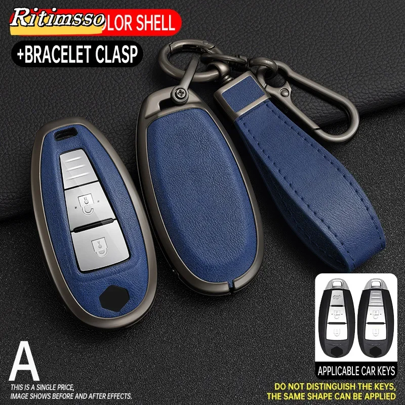 Zinc Alloy+TPU Car Key Case Cover for Suzuki Vitara Swift Ignis Kizashi SX4 Baleno Ertiga Ciaz 2 3 Buttons Auto Car Accessories