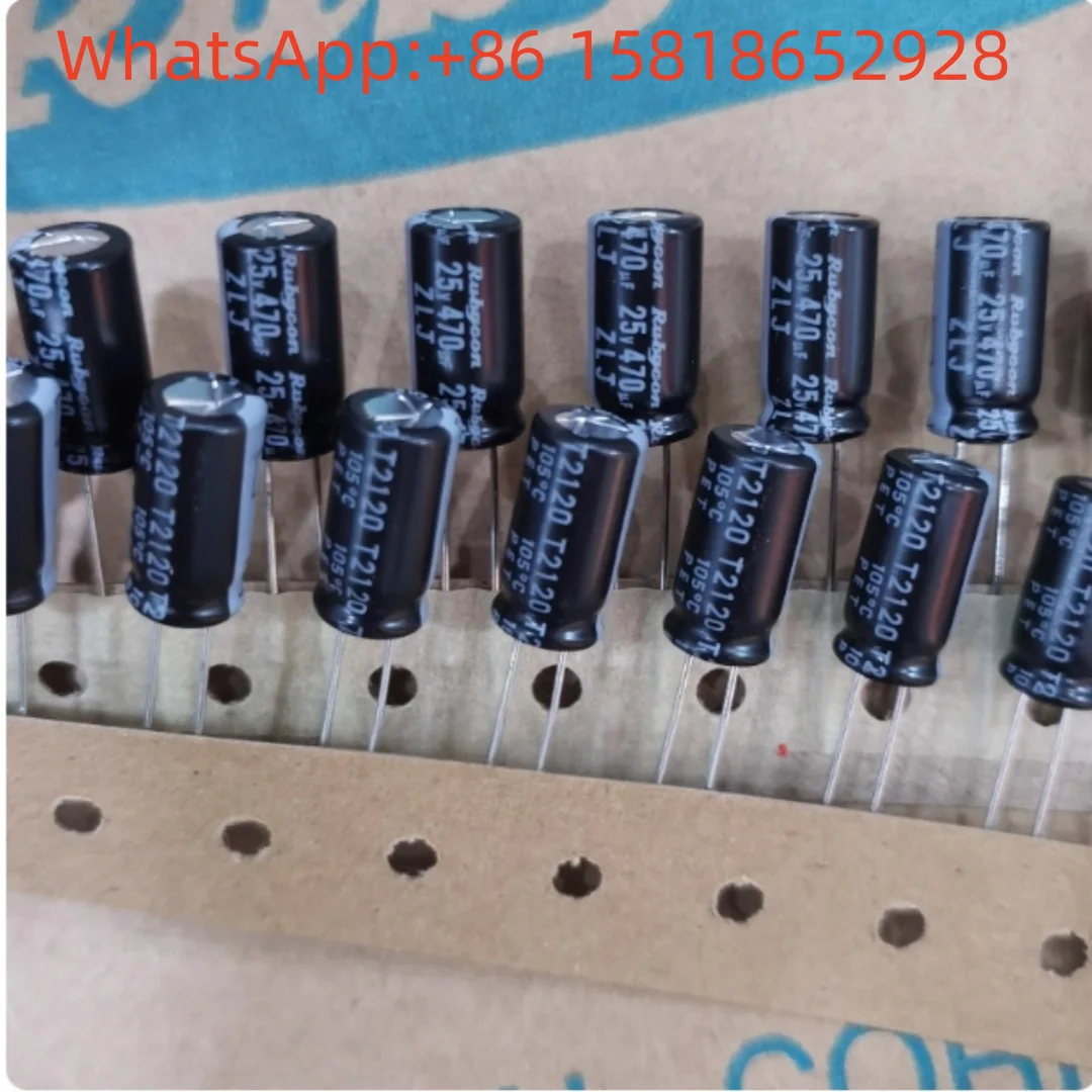 

20pcs 25V470UF 8X16 Ruby ZLJ High-Frequency Long-Life Electrolytic Capacitor 470UF 25V Original