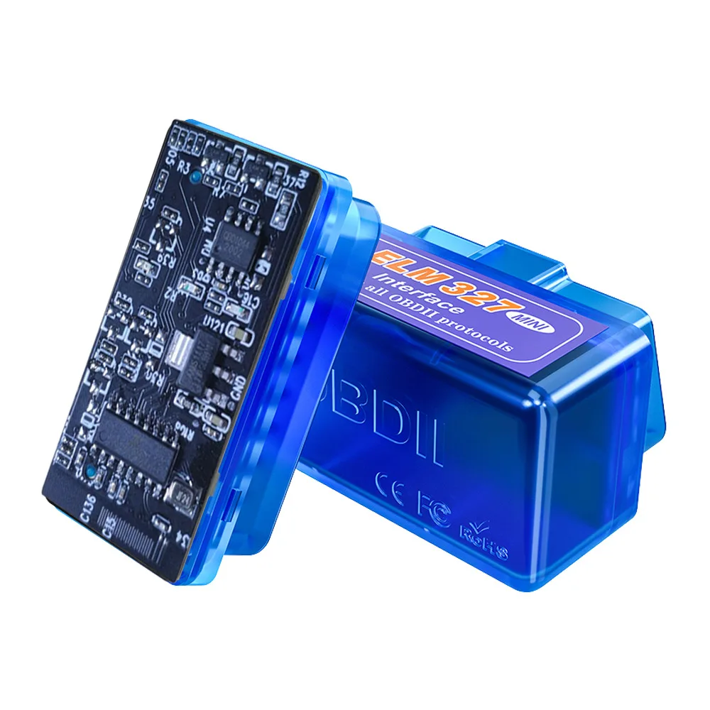 Mini Elm327 Obd2 escáner de código V2.1, compatible con Bluetooth, Detector de automóvil, lector de código OBD2, escáner de coche, herramientas de