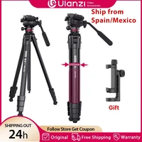Ulanzi-trípode de viaje para vídeo OMBRA, 1,6 M, 360 °, panorámico, arrastre fluido, carga máxima de 6KG, placa Arca Swiss para cámara DSLR