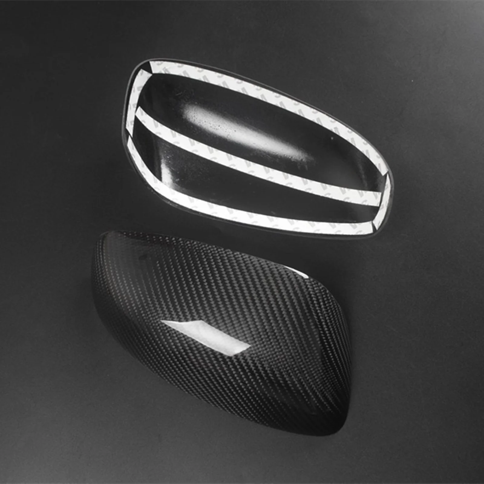 Mirror Cover For RX-8 RX8 2004-2011 Carbon Fiber Car Exterior Door Side Rear View Caps Reverse Shell Rearview Case Add On