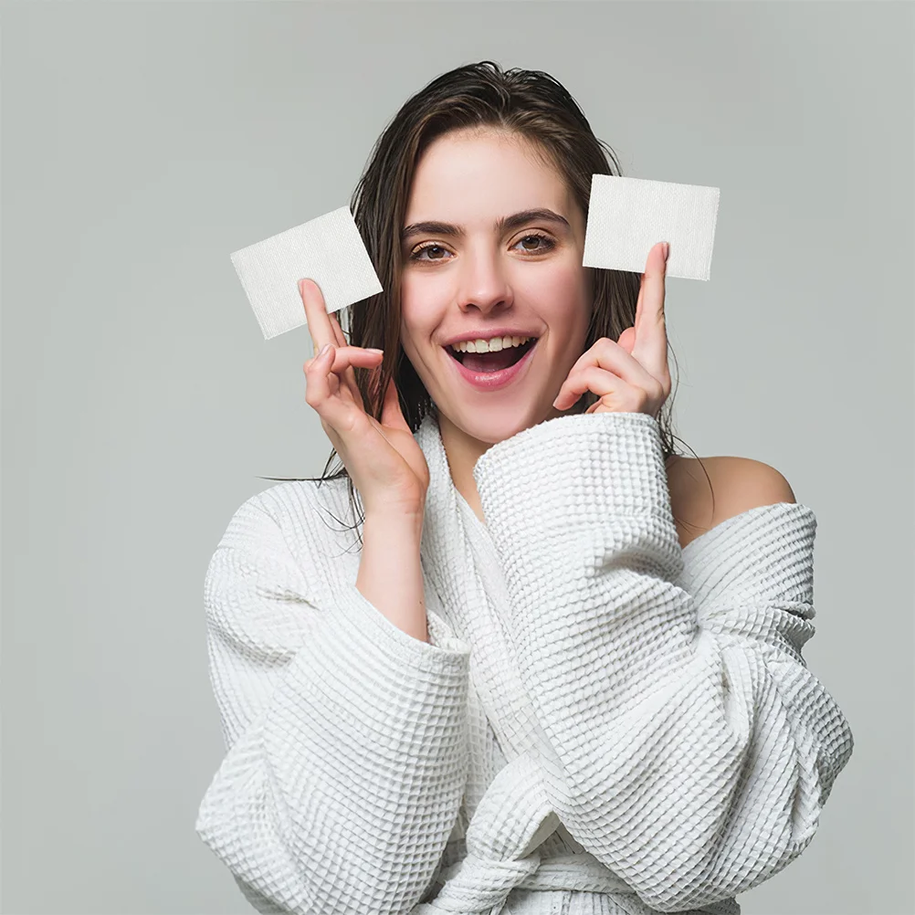 240 قطعة من وسادات تنظيف الوجه القابلة للتمدد لإزالة المكياج مناديل قطنية تقشير لطيف للتحكم في الزيوت المحمولة الجمال الأساسية #5